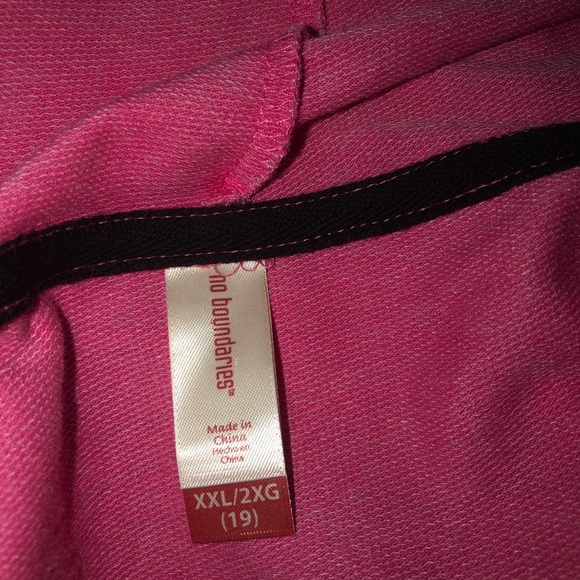 NWT No Boundaries pink shirt with sequin heart - Picture 7 of 7